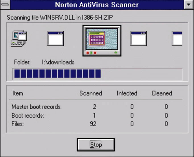 Norton Antivirus Scanner Screenshot